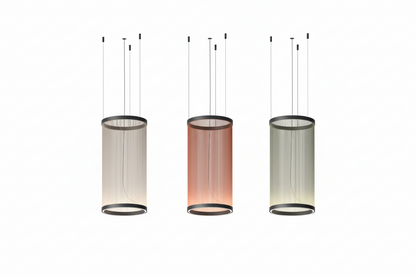 Hanglamp Cluster Staal Aluminium Rood Groen Crème Woonkamer Eetkamer Hal Getrapt Multi-Pendant Messing