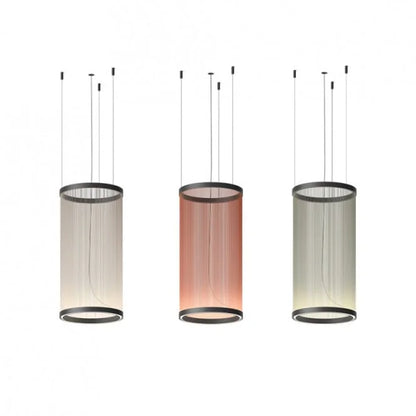 Hanglamp Cluster Staal Aluminium Rood Groen Crème Woonkamer Eetkamer Hal Getrapt Multi-Pendant Messing