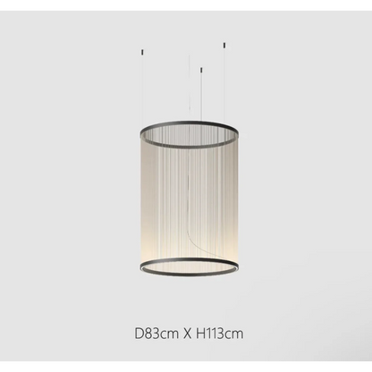 Hanglamp Cluster Staal Aluminium Rood Groen Crème Woonkamer Eetkamer Hal Getrapt Multi-Pendant Messing