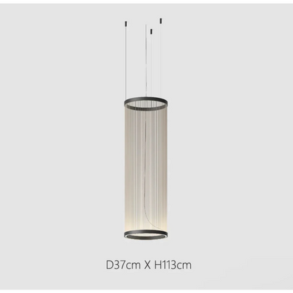 Hanglamp Cluster Staal Aluminium Rood Groen Crème Woonkamer Eetkamer Hal Getrapt Multi-Pendant Messing