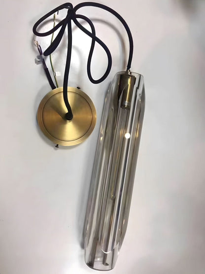 Post Moderne Messing Hanglamp Met K9 Kristal En Verstelbare Kabel