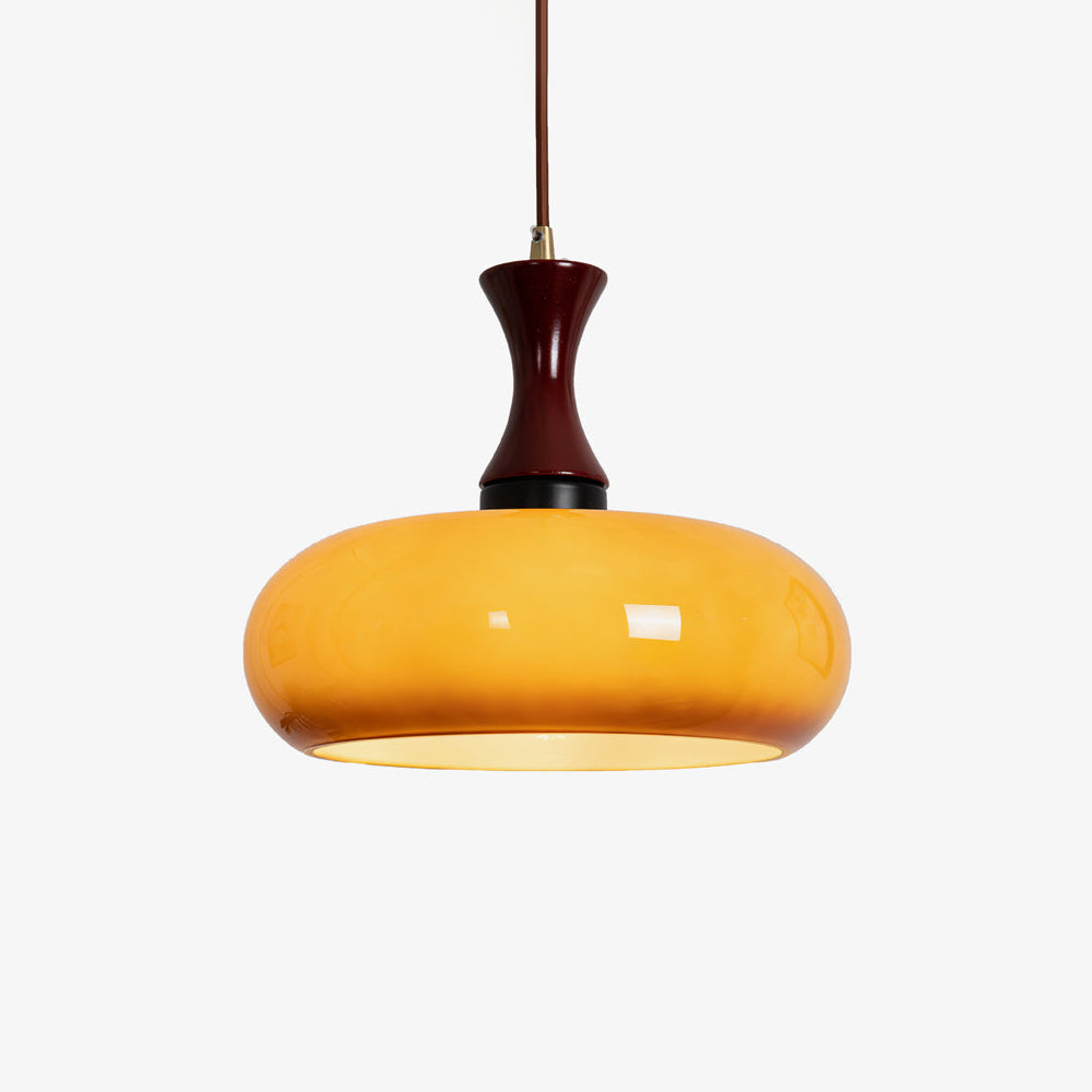 Hanglamp Glas Hout E27/E26 Woonkamer Eetkamer Slaapkamer Retro Vintage Verlichting