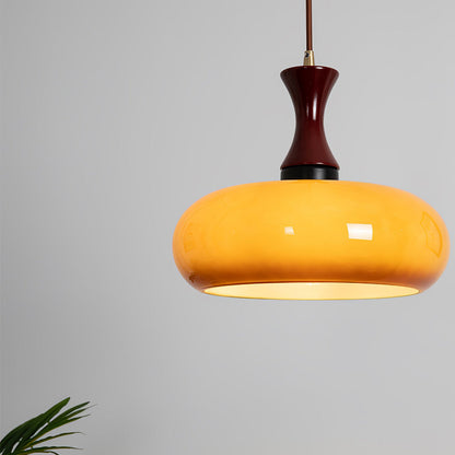 Hanglamp Glas Hout E27/E26 Woonkamer Eetkamer Slaapkamer Retro Vintage Verlichting