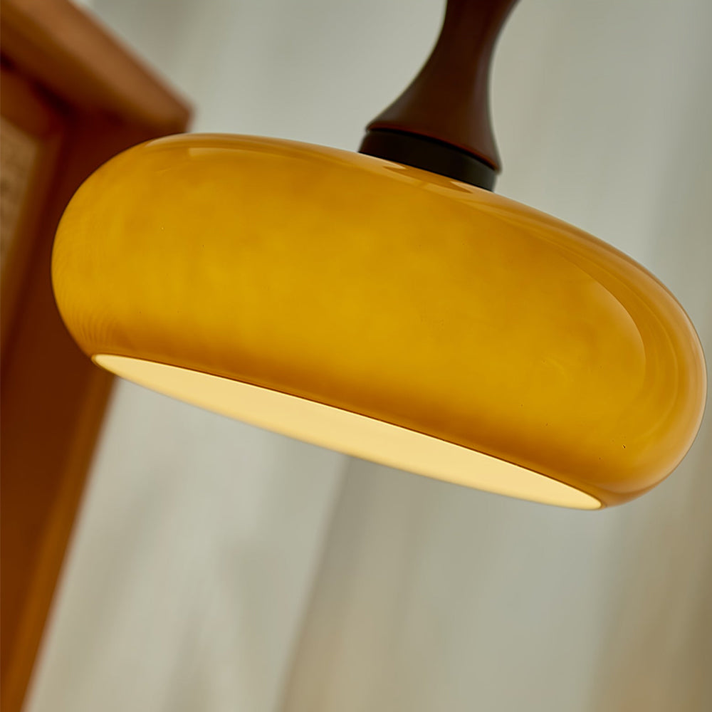 Hanglamp Glas Hout E27/E26 Woonkamer Eetkamer Slaapkamer Retro Vintage Verlichting