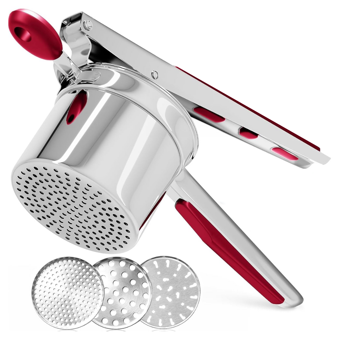 Robuuste RVS Puree Stamper voor Romige Aardappelpuree – Zwaar Professioneel Keukengerei