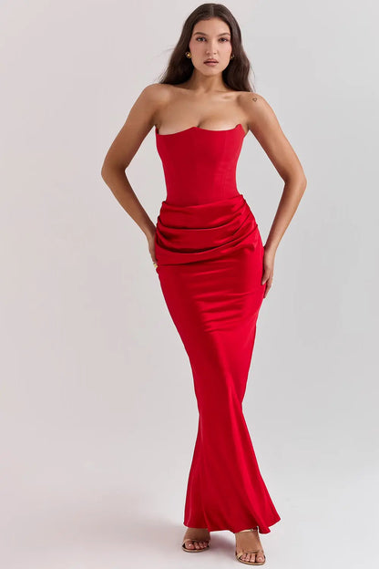Vrouwelijke Maxidress Comfortabel Elegante Jurk Lange Mouw