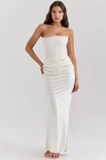 Vrouwelijke Maxidress Comfortabel Elegante Jurk Lange Mouw