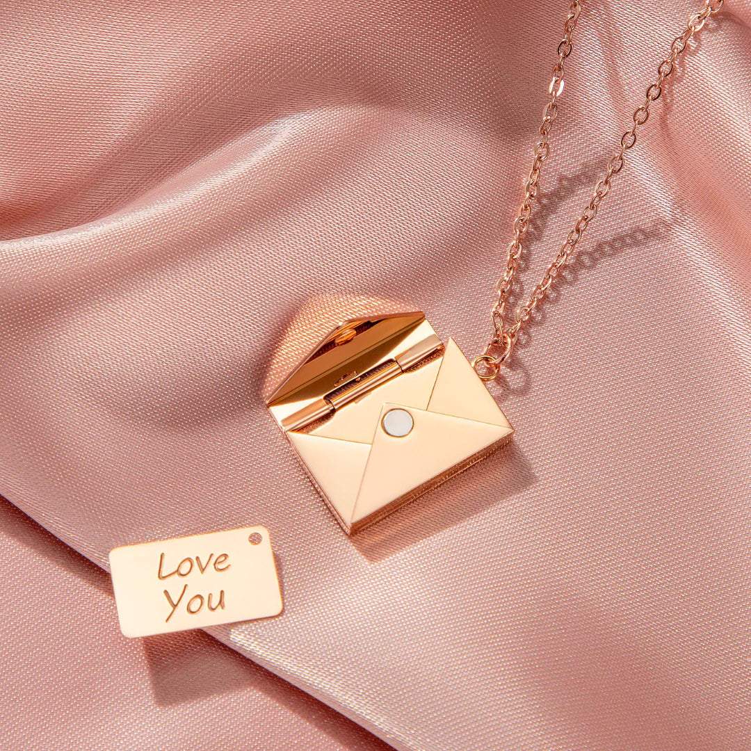 Ketting brief envelop - Roestvrij Staal Halsketting