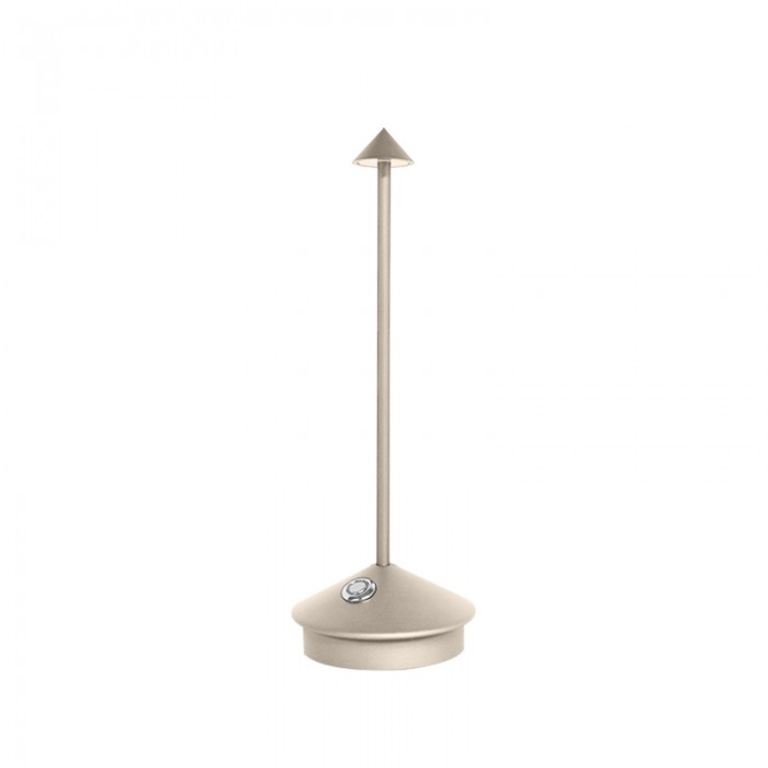 Tafellamp Draadloos Dimbaar LED Oplaadbaar USB Binnen Buiten Aluminium Wit Goud Zwart Grijs