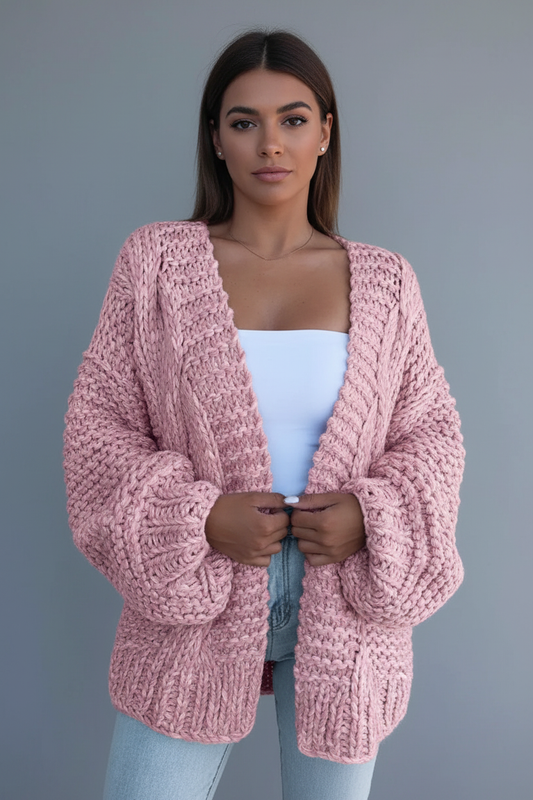 Gebreid Vest Grof Gebreide Cardigan voor Vrouw - StudioMarella