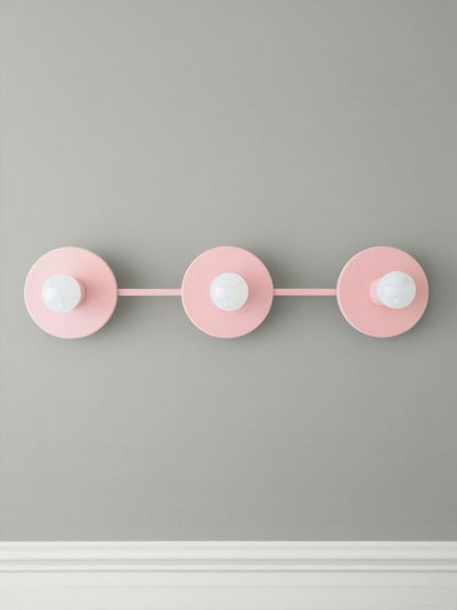 Minimalistische Badkamerlamp met Drie Lichtpunten - Verkrijgbaar in Meerdere Kleuren