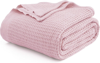 Lichtgewicht Katoenen Wafelplaid Tweepersoonsbed Zacht Ademend Deken Scandinavisch Design 90x90 cm Woonkamer