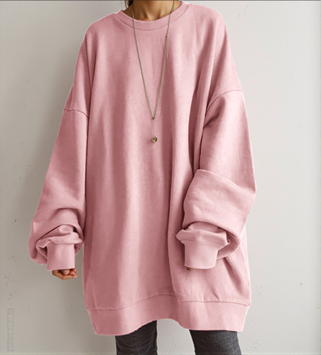Damestrui Oversized Lange Zachte Trui voor Vrouw