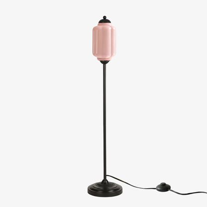 Decoratieve Glazen Pompoen Vloerlamp Retro Organische Stijl Woonkamer Staande Lamp