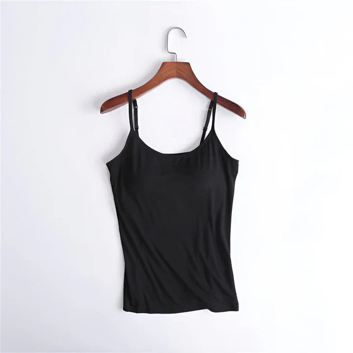 Vrouwelijke Top met Bh Ingebouwd Elegant en Comfortabel - StudioMarella