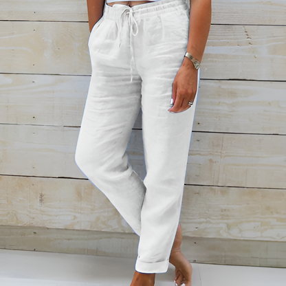 Zomerbroek Mannen Klassiek Met Knoopsluiting
