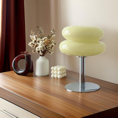Designer Tafellamp met Touch Bediening Glas en Metaal Dimbaar LED Verlichting Modern Sfeerlamp voor Woonkamer en Slaapkamer