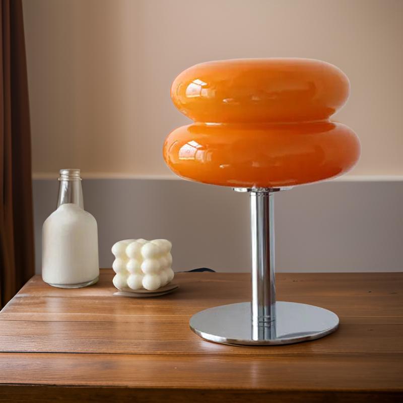 Designer Tafellamp met Touch Bediening Glas en Metaal Dimbaar LED Verlichting Modern Sfeerlamp voor Woonkamer en Slaapkamer