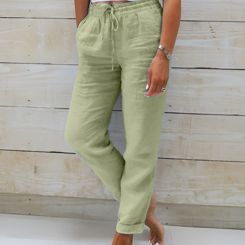 Zomerbroek Mannen Klassiek Met Knoopsluiting