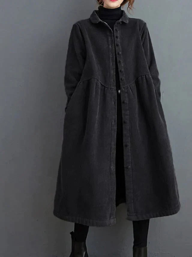 Dames Jas Corduroy Warme Herfst Stijl