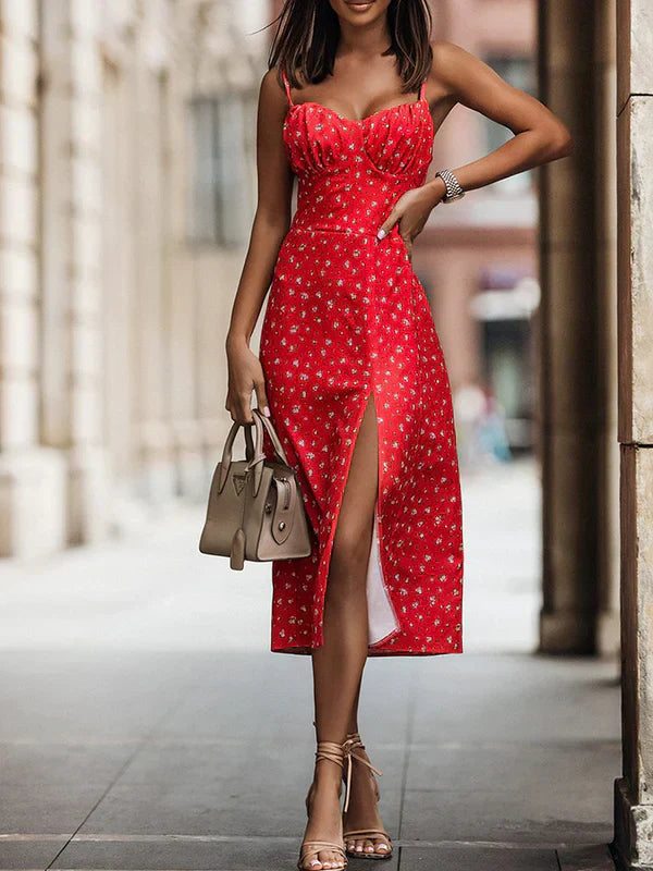 Zomerjurk voor Vrouwen Spaghettibandjes Jurk Mooi Model - StudioMarella