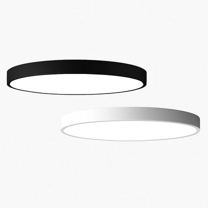 LED Plafondlamp Rond Dimbaar IJzer Frosted Glas Zwart Wit Woonkamer Slaapkamer Keuken Plafonnière Modern Minimalistisch 23cm 30cm 40cm 50cm 60cm