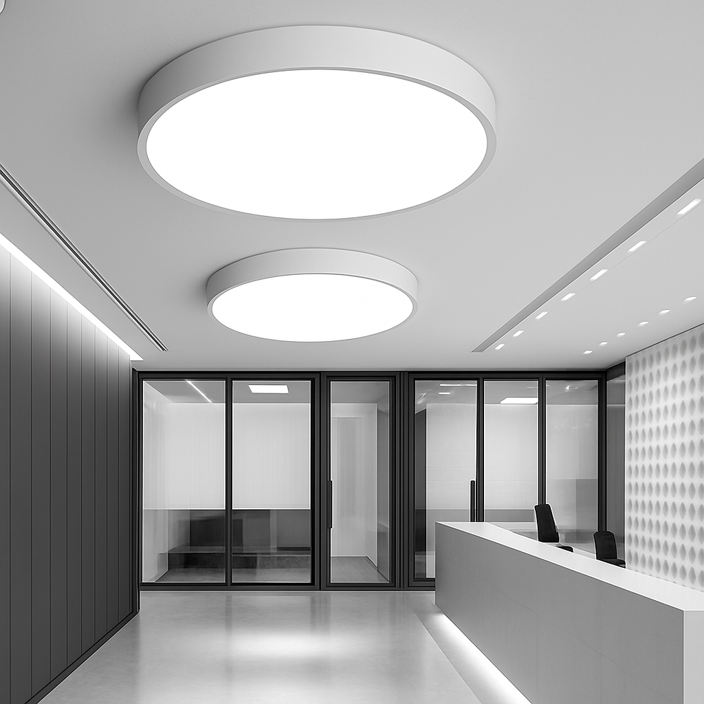 LED Plafondlamp Rond Dimbaar IJzer Frosted Glas Zwart Wit Woonkamer Slaapkamer Keuken Plafonnière Modern Minimalistisch 23cm 30cm 40cm 50cm 60cm