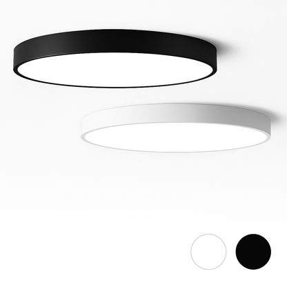 LED Plafondlamp Rond Dimbaar IJzer Frosted Glas Zwart Wit Woonkamer Slaapkamer Keuken Plafonnière Modern Minimalistisch 23cm 30cm 40cm 50cm 60cm