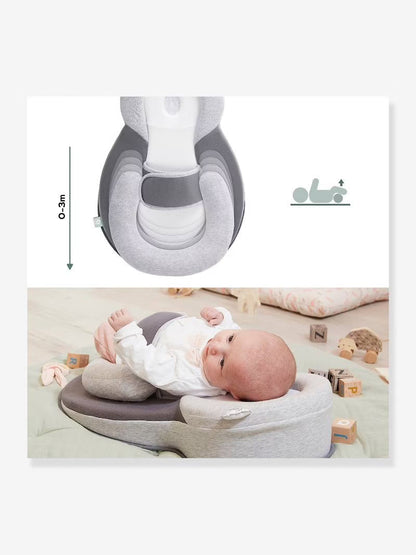 Wigkussen Baby Anti-Reflux 15° Inclinatie Ademend Katoen Afneembare Hoes 58x36cm Grijs Veilig Slapen
