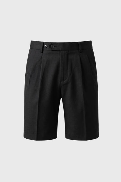 Klassieke Plissé Shorts Heren met Dubbele Knopen - StudioMarella
