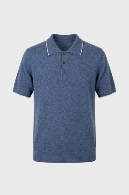 Polo Heren - met Korte Mouwen | Klassieke Kraag — Blauw