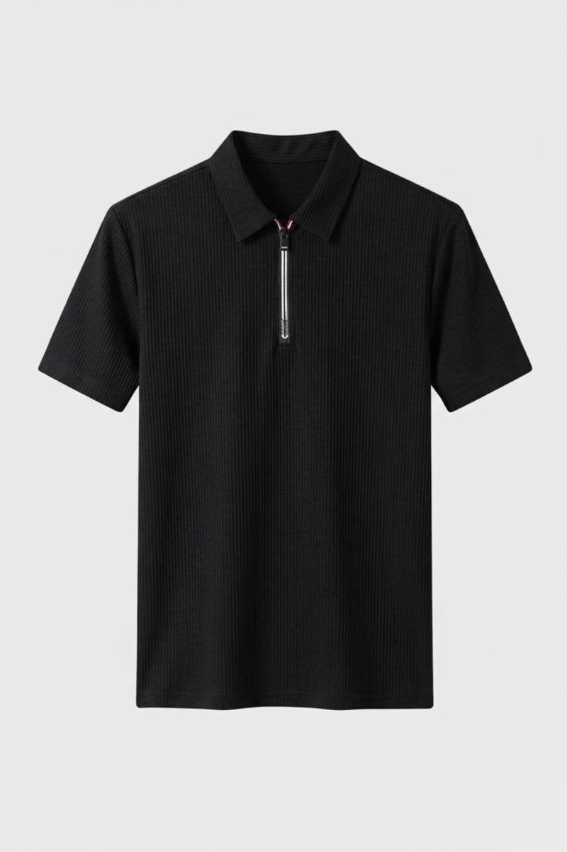 Heren Polo Shirt Klassiek Casual Met Rits - StudioMarella