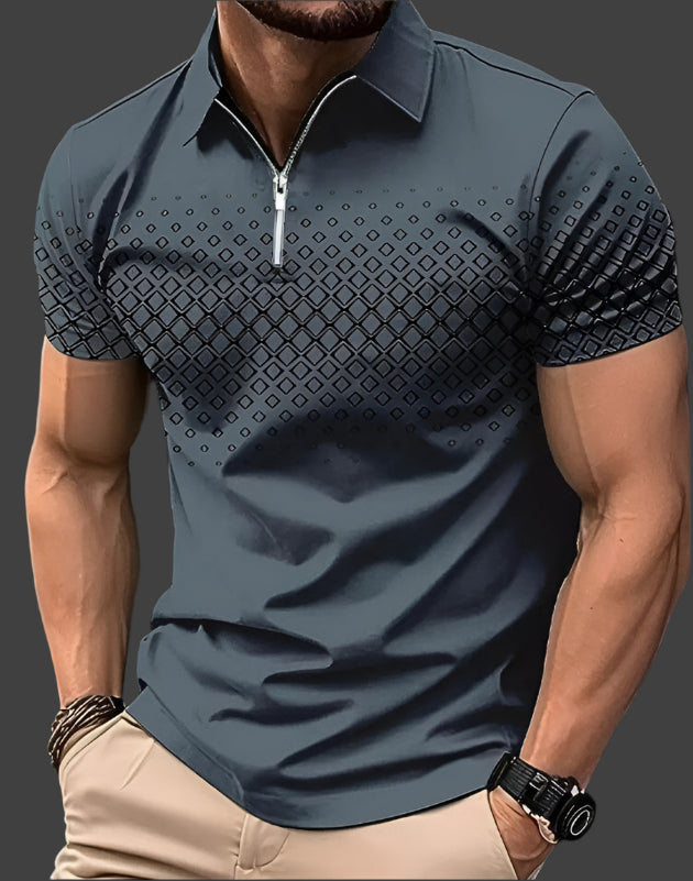 Heren Poloshirt Ruitpatroon Klassiek Design