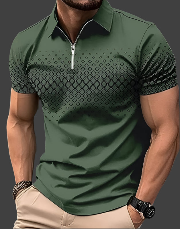 Heren Poloshirt Ruitpatroon Klassiek Design