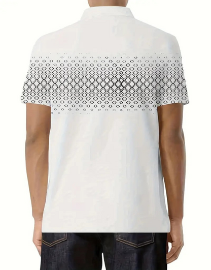 Heren Poloshirt Ruitpatroon Klassiek Design