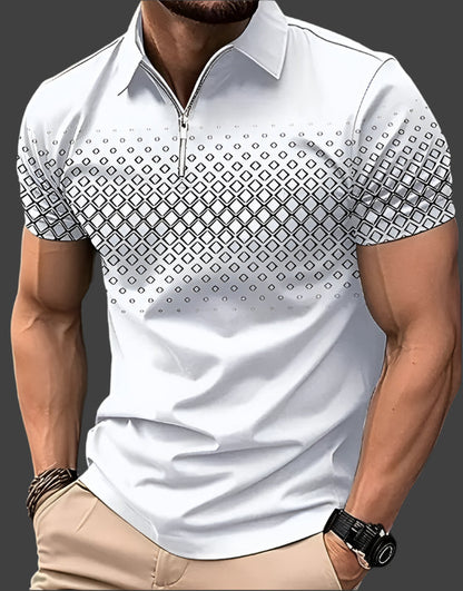Heren Poloshirt Ruitpatroon Klassiek Design - StudioMarella