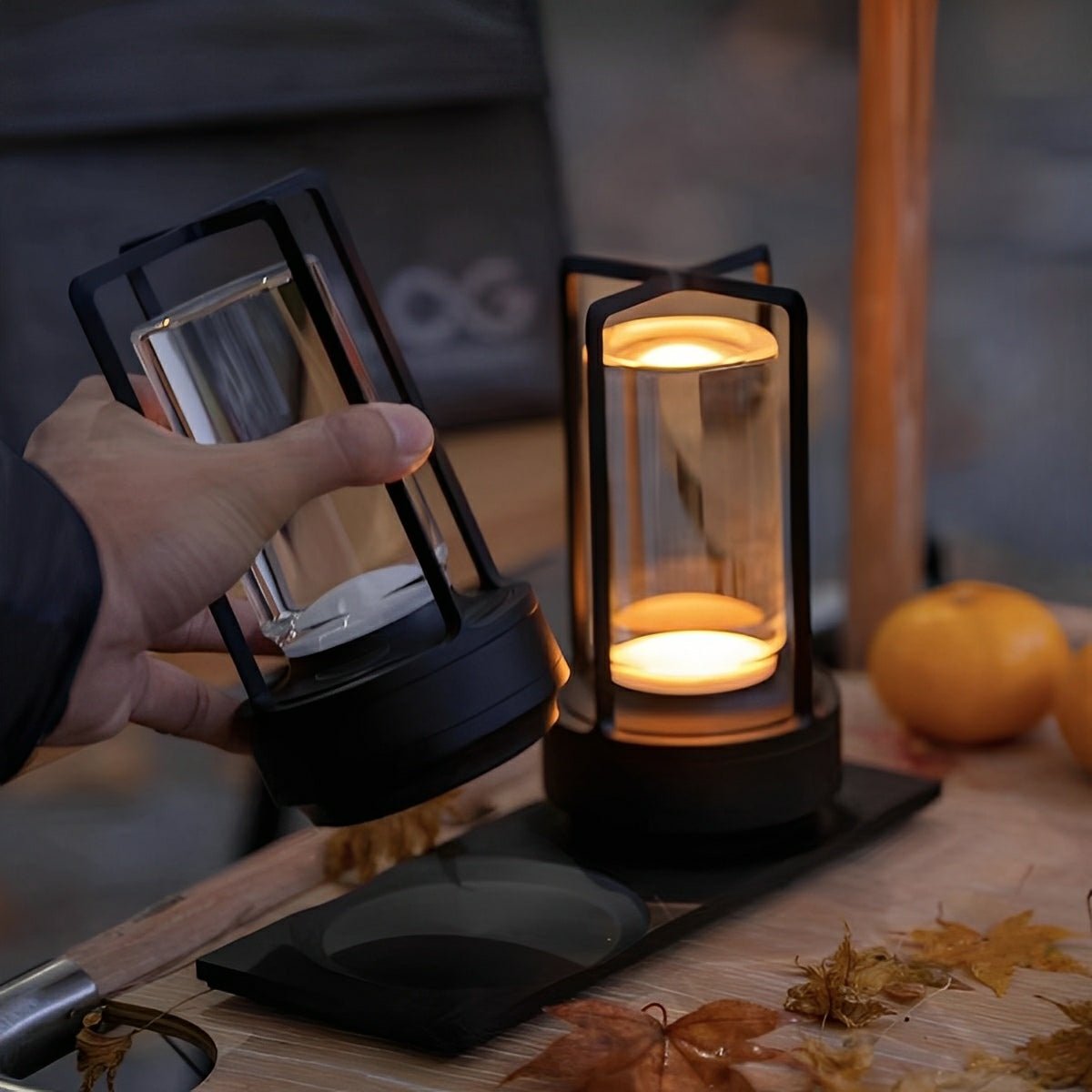 Draadloze Tafellamp Met Usb Oplaadbare Batterij Touch Dimming Led Lantaarn Modern Design Voor Slaapkamer En Woonkamer