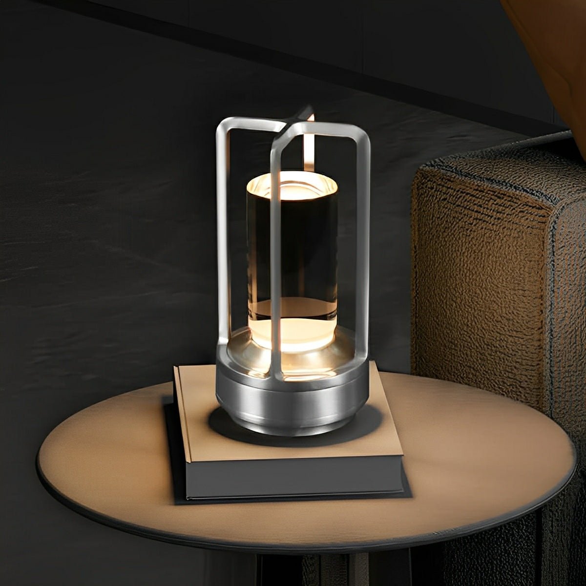 Draadloze Tafellamp Met Usb Oplaadbare Batterij Touch Dimming Led Lantaarn Modern Design Voor Slaapkamer En Woonkamer