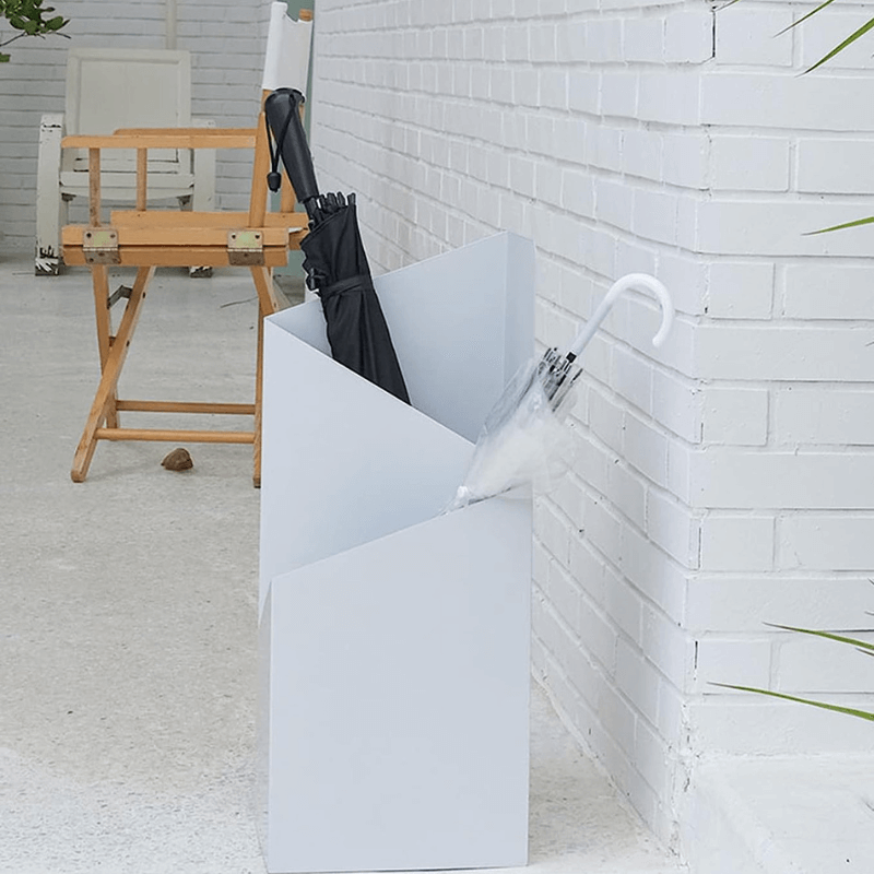 Parapluhouder metaal 50x20x20 cm rood hal entree paraplu standaard modern Scandinavisch design paraplubak binnen kantoor