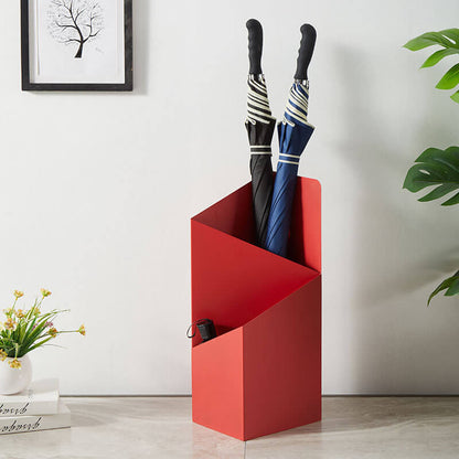 Parapluhouder metaal 50x20x20 cm rood hal entree paraplu standaard modern Scandinavisch design paraplubak binnen kantoor