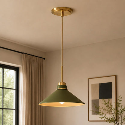 Kegelvormige Hanglamp in Landelijke Stijl - Dimbaar - Voor Keuken en Hal - Scandinavisch Geïnspireerd - Modern Farmhouse Verlichting