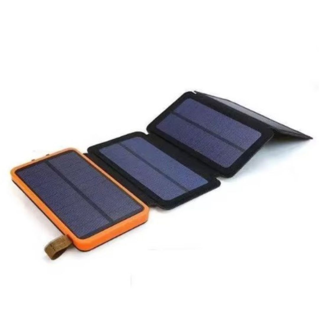 Opvouwbare Zonne-energiebank met Zonnepanelen Waterdicht Draagbaar Powerstation 10000-25000mAh Outdoor USB Oplader Reizen Camping Noodstroom