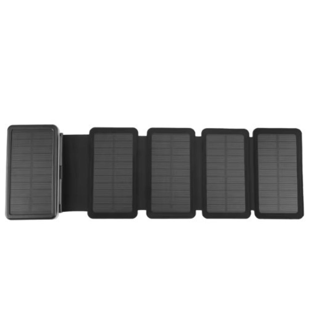 Opvouwbare Zonne-energiebank met Zonnepanelen Waterdicht Draagbaar Powerstation 10000-25000mAh Outdoor USB Oplader Reizen Camping Noodstroom