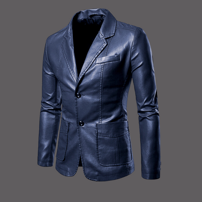 Leren Jacket voor Mannen Moderne Stijl