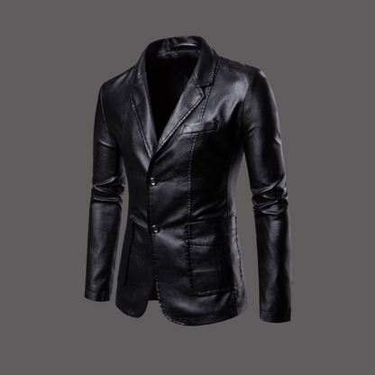 Leren Jacket voor Mannen Moderne Stijl