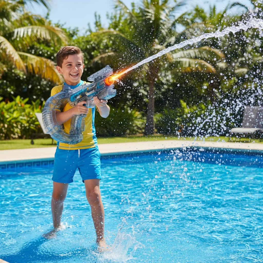 Elektrische Waterpistool voor Kinderen – Fun Outdoor Speelgoed met Groot Reservoir voor Zomer Waterpret