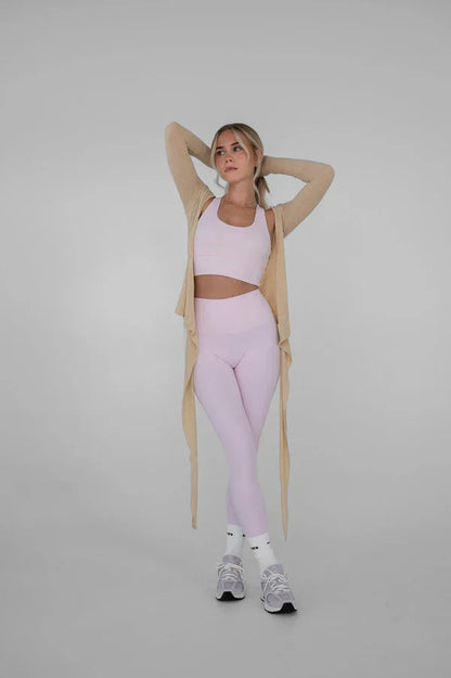 Yoga Blouse Lange Mouwen Wikkel Top voor Vrouwen