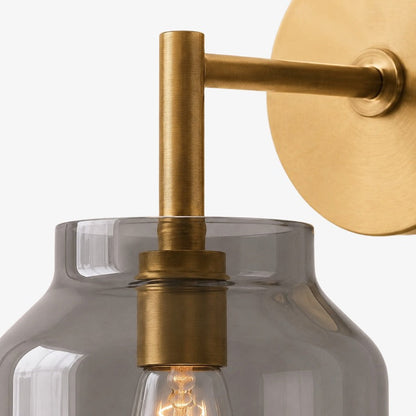 Wandlamp met Melkglazen Kap en Metalen Accenten Minimalistisch Design Sfeerlamp Hal Gang Slaapkamer