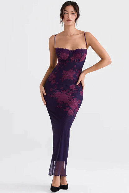 Elegante Kiera Jurk voor Vrouw Effen Stof - StudioMarella