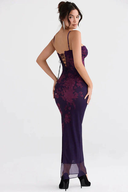 Elegante Kiera Jurk voor Vrouw Effen Stof